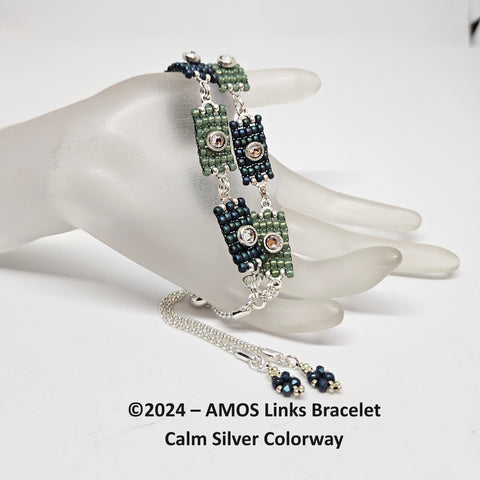 ALBK-001 AMOS Links Bracelet - Calm silver