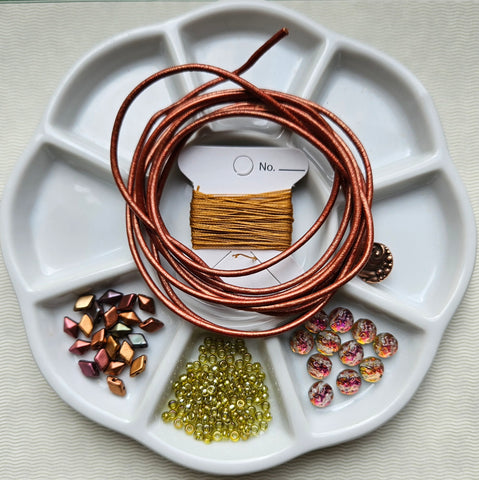 DDBK-001 Bonfire - Dots & Dashes Wrap Bracelet