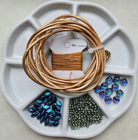 DDBK-004 Stormy Seas - Dots & Dashes Wrap Bracelet