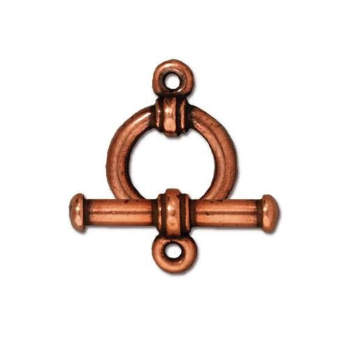 TC94-6016/18 Bar & ring toggle - antique copper
