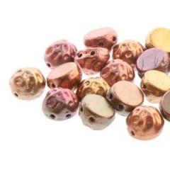 CCB07-30/01620 Dark gold rainbow - 25 beads