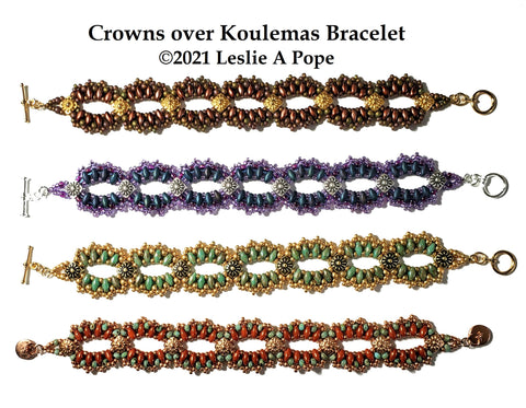 ILB-001  Crowns over Koumelas Bracelet