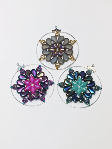 BHP40RACP/2 Antique copper 40mm hoops - 2 pair