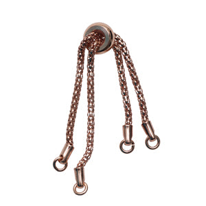 PFBE-RG Rose gold plate partially finished bracelet end