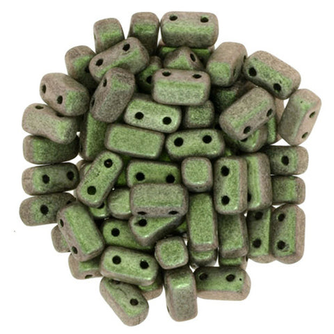 BRC-94103 Polychrome olive mauve - 50 beads