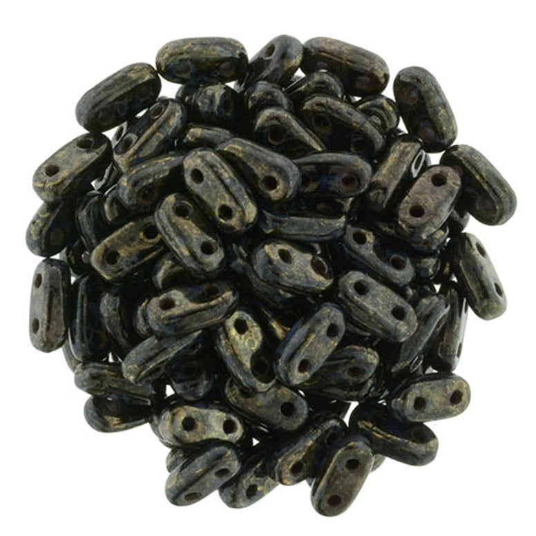 CMB6-BT23980  Jet bronze Picasso - 100 beads