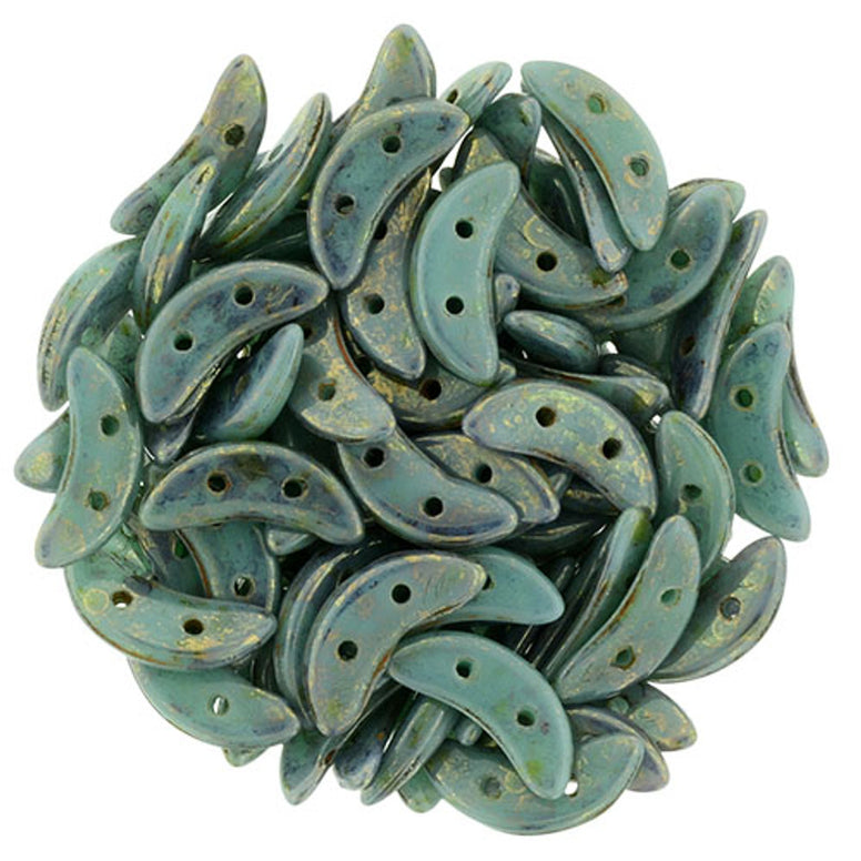 CMC-BT6313 Turquoise bronze Picasso - 50 beads