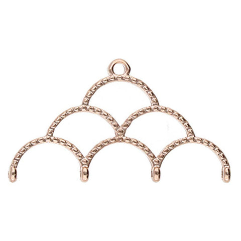 CYM-D11-012844-RG / Rose gold SKALOTI IV - Delica bead ending - 2 pcs