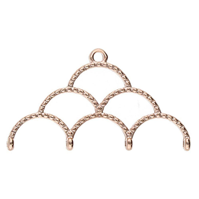 CYM-D11-012844-RG / Rose gold SKALOTI IV - Delica bead ending - 2 pcs