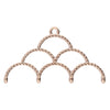 CYM-D11-012844-RG / Rose gold SKALOTI IV - Delica bead ending - 2 pcs