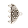 CYM-GD-013807-SP / Antique silver KIPOS IV - GemDuo setting - 2 pcs