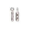 CYM-M80-012225-SP / Antique silver ZAKROS 8/0 bead ending - 2 pcs