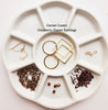 GFEK-003 Geometry Frame Earrings Kit - Garnet/Gold
