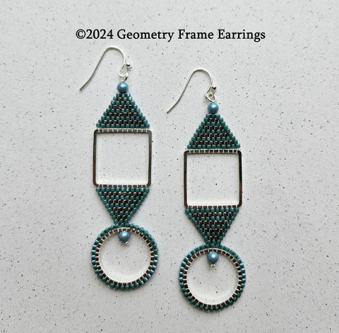 GFEK-001 Geometry Frame Earrings Kit - Mallard/Silver