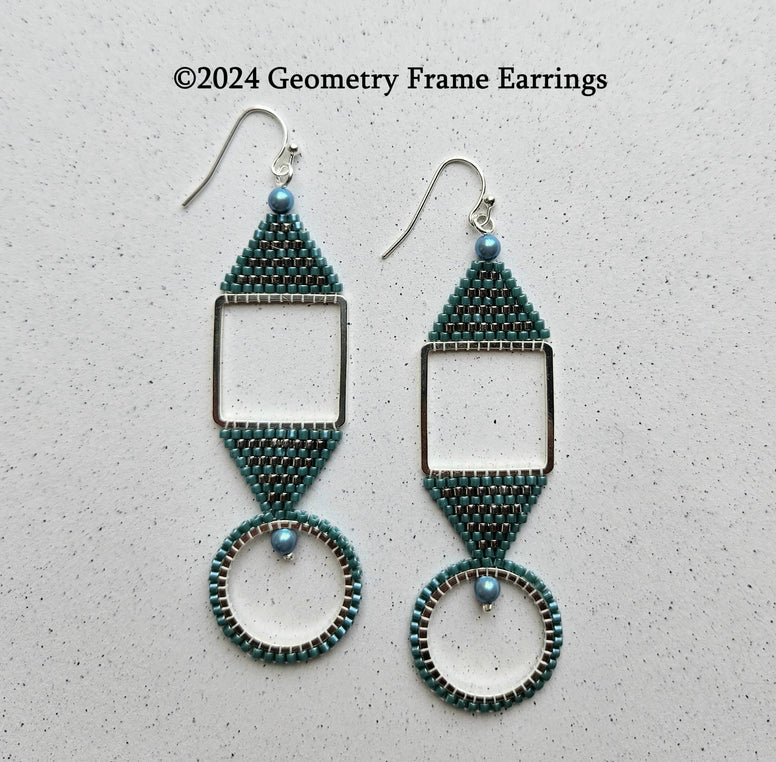 GFEK-001 Geometry Frame Earrings Kit - Mallard/Silver