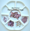 PCRK-001 Red velvet - Paisley Cocktail Rings