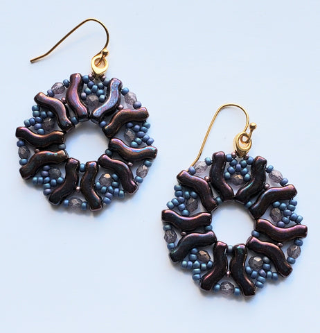 RAEK-003 Ring Around Earrings Kit - Dark Amethyst