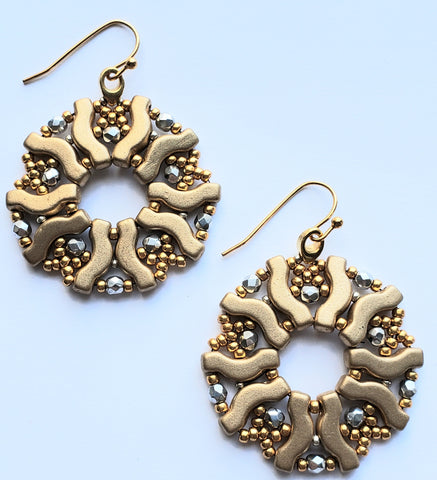 RAEK-001 Ring Around Earrings Kit - Silver & Gold