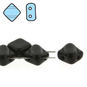 SQ206-23980  Opaque black - 40 beads