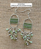 FLSK-002 For the Love of Stripes Earrings Kit - Spring Green