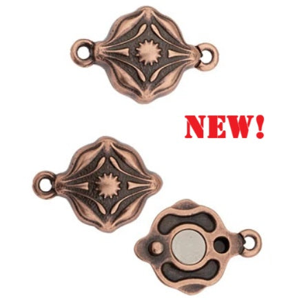 TC-015211-87  Vintage Allure Magnetic Clasp - Antique copper