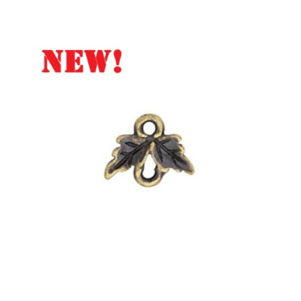 TC-200732-57 Leaf Link - Antique brass (2 pieces)