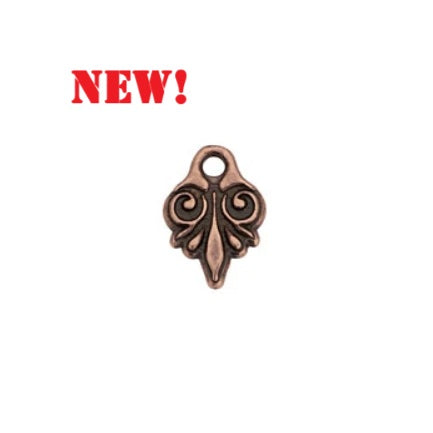 TC-201044-87 Vignette Charm - Antique copper (2 pieces)