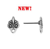 TC-201046-77 Vignette Post Earring - Antique silver (1 pair)
