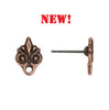 TC-201046-87 Vignette Post Earring - Antique copper (1 pair)