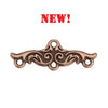 TC-201048-87 Vignette Connector - Antique copper (2 pieces)