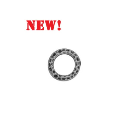 TC94-3085/40 Small Hammertone Ring - Oxidized pewter (4 pieces)