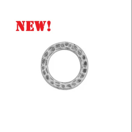 TC94-3086/40 Hammertone Ring 1/2" - Oxidized pewter (2 pieces)
