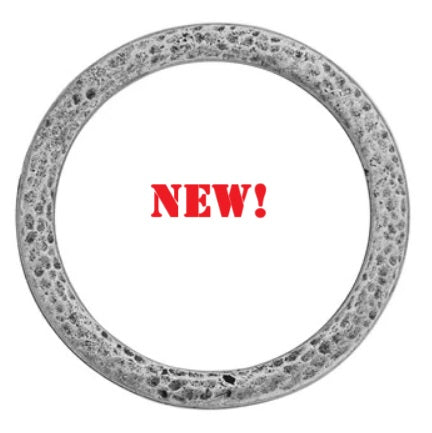 TC94-3231/40 Hammertone Ring 1¼" - Oxidized pewter (2 pieces)