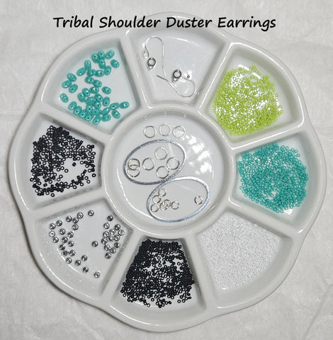 TSDEK-001 Tribal Shoulder Duster Earrings
