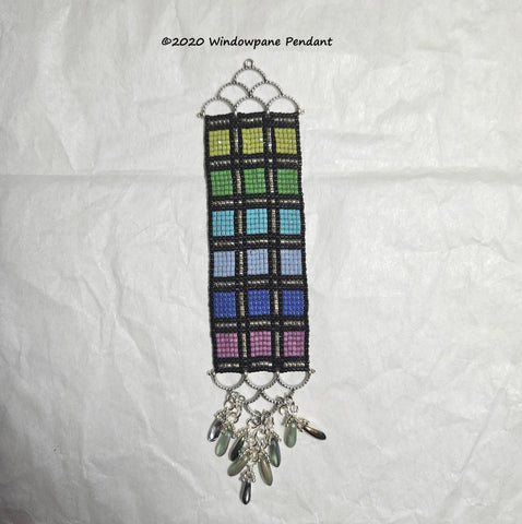 WPPK-001 Windowpane Pendant Kit - Stained glass
