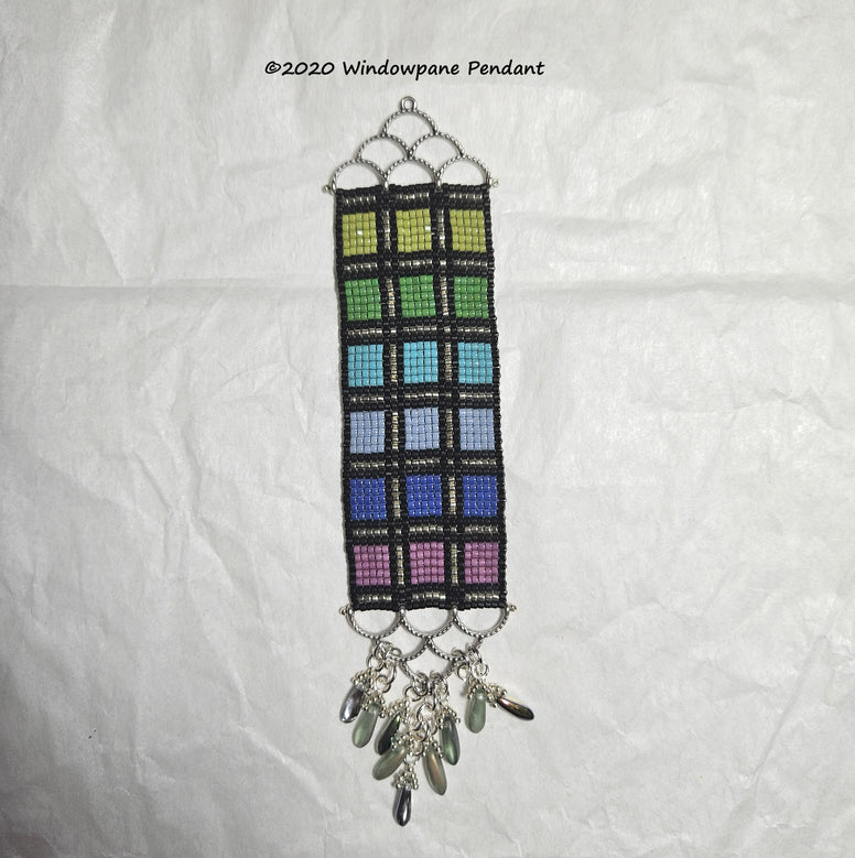 WPPK-001 Windowpane Pendant Kit - Stained glass