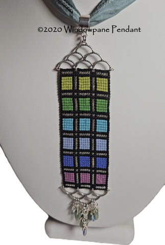WPPK-001 Windowpane Pendant Kit - Stained glass