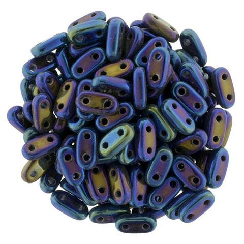 CMB6-21435  Metallic blue iris - 100 beads