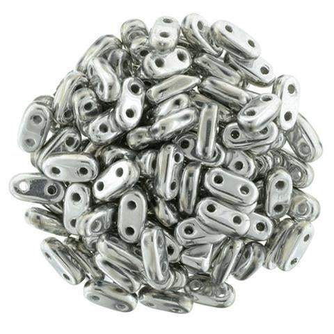 CMB6-27000  Metallic silver - 100 beads