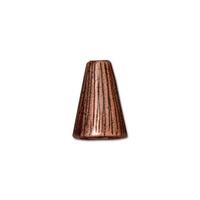 TC94-5737/18 Tall radiant bead cones - antique copper (2 pieces)