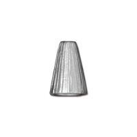 TC94-5737/61 Tall radiant bead cone - Rhodium (2 pieces)