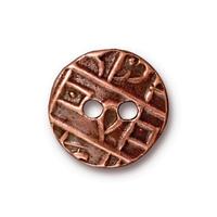 TC94-6558/18  Round coin button - antique copper