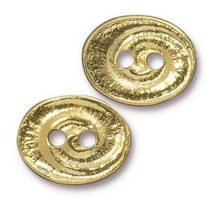 TC94-6574/25 Swirl button - gold