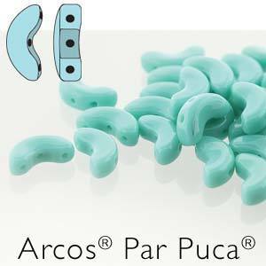 ARC510-63130 Opaque turquoise green - 25 beads