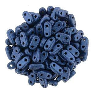 CMB6-79031  Metallic blue suede - 100 beads