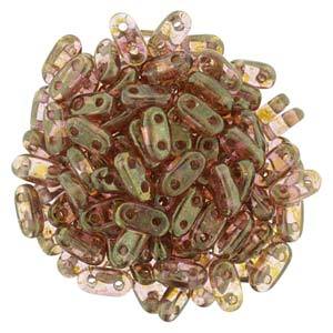 CMB6-65491  Rose gold topaz luster - 100 beads