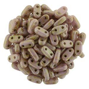 CMB6-P65491 Opaque rose gold topaz luster - 100 beads