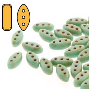 CALI-863/86805 Green turquoise travertine - 50 beads