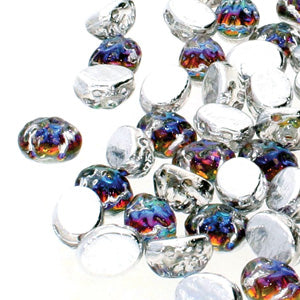 CCB86-30/26601 Backlit petroleum / oval - 25 beads