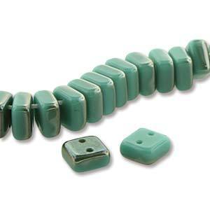 CHX20-22501  Turquoise green celsian - 25 beads